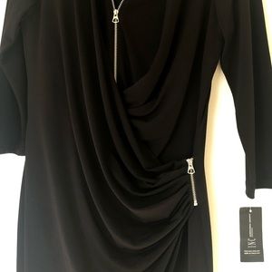 Brand New INC black wrap dress.